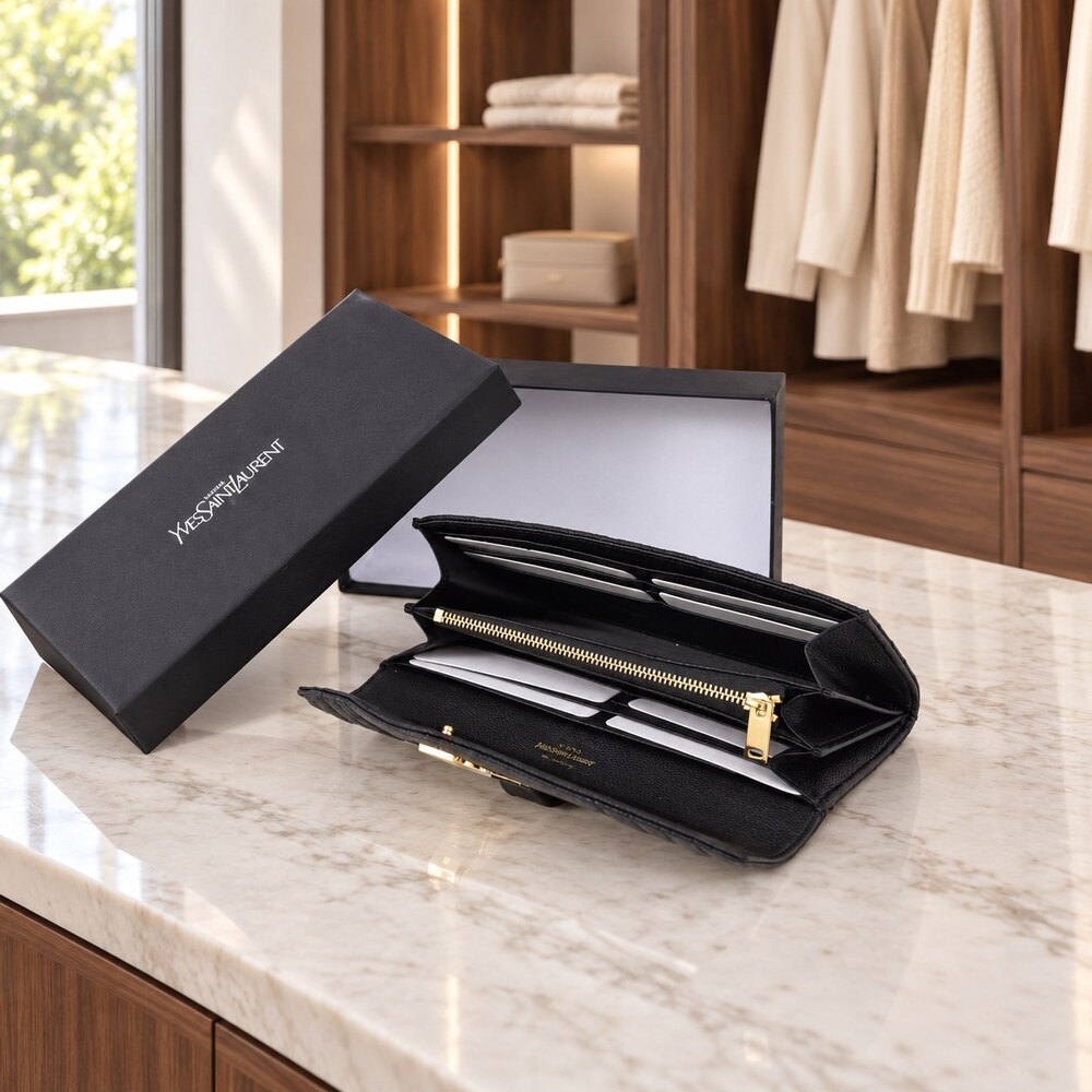 YSL Cassandre Envelope Long Wallet - Picture 5 of 6